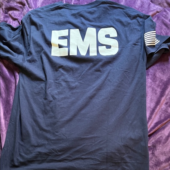 EMS Star of Life Emblem Flag EMS on Back (Men’s L) - Picture 4 of 4
